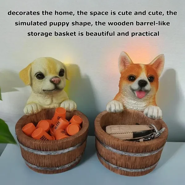 Cute Corgi Figurines Sundries Storage Ornaments